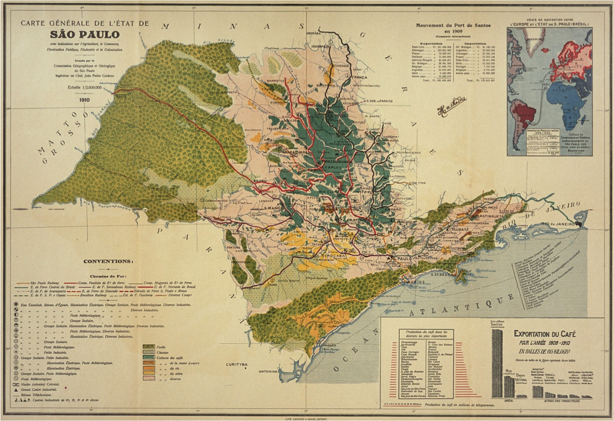General chart (1910), São Paulo State Geological and Geographical Commission